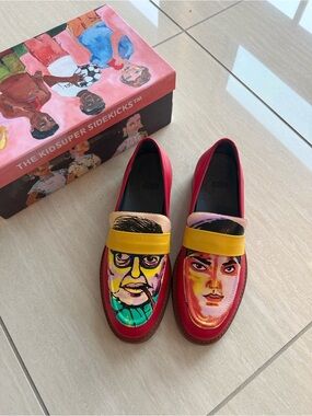 KidSuper Sidekicks Red Slip-On Loafers